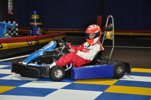 Equipped with overalls and helmet 